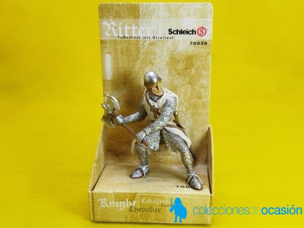 Schleich Soldado Templario de infantería con hacha de batalla REF 70036 - Imagen 2