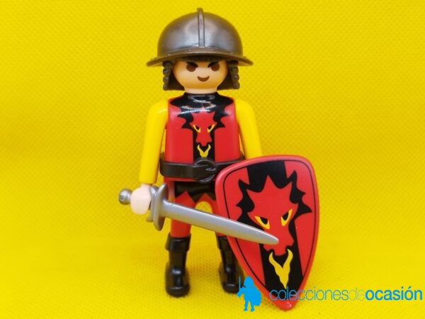 Playmobil Soldado del reino del dragón rojo