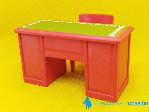 Playmobil Mesa y silla roja, escritorio, muebles - Imagen 3