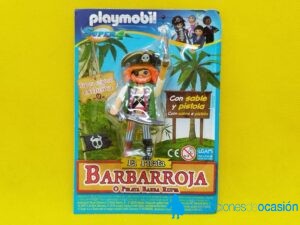 Playmobil Pirata Barba roja con parche y pata de palo, super 4