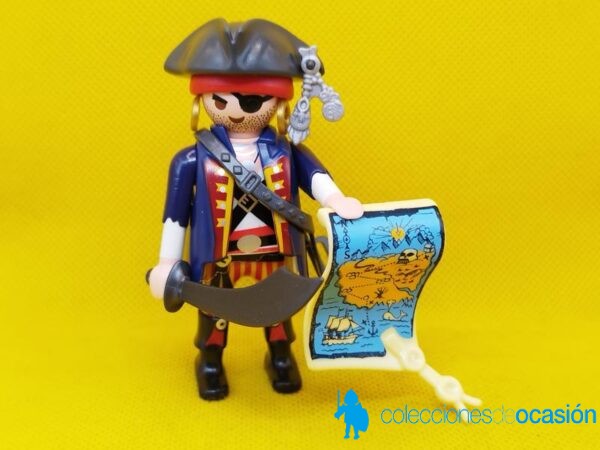 Playmobil Pirata con mapa del tesoro y parche en el ojo