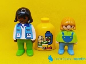 Playmobil 1 2 3 niñas con saco de granja