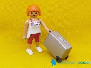 Playmobil Mujer con maleta, viajera