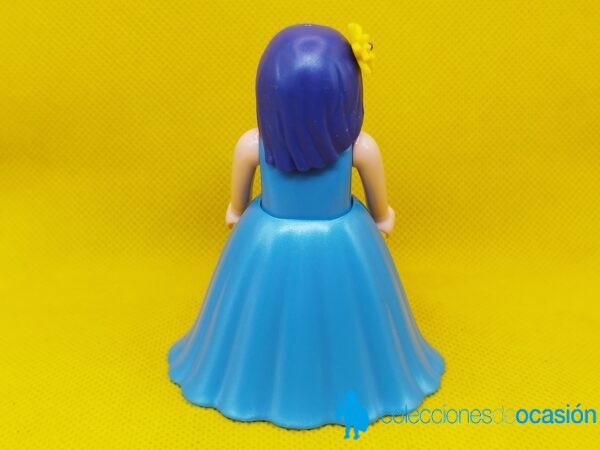 Playmobil Princesa con pelo azul y flor amarilla - Imagen 4