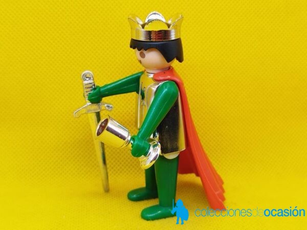 Famobil Rey medieval con coraza cromada, click - Imagen 2