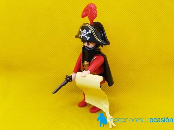 Playmobil Corsario con mapa del tesoro, capitán pirata barba negra - Imagen 2