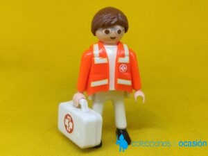 Playmobil Enfermero con chaleco y botiquín, médico