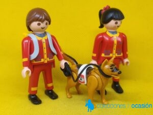 Playmobil Equipo de rescate, médicos de emergencias con perro