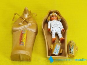 Playmobil Momia de Faraón egipcio en sarcófago de Anubis