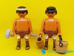 Playmobil Pareja de artesanos egipcios, esclavos obreros, Belén