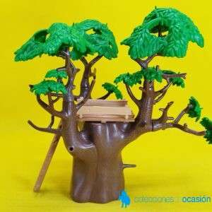 Playmobil Árbol con plataforma de madera y escalera