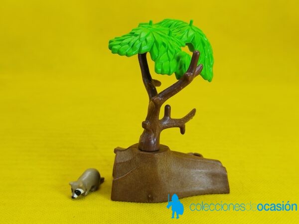 Playmobil Mapache con madriguera y árbol, diorama - Imagen 3