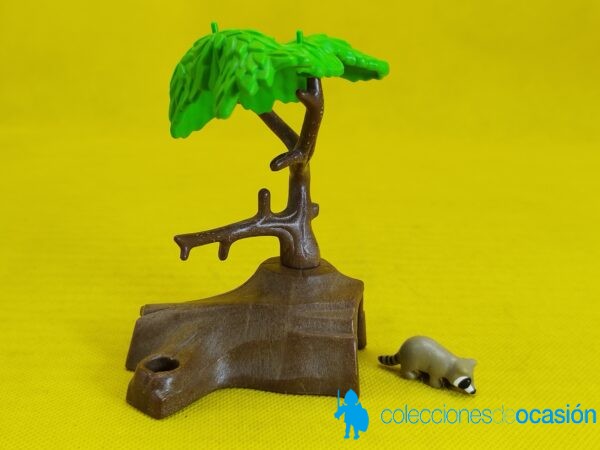 Playmobil Mapache con madriguera y árbol, diorama - Imagen 2
