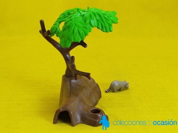 Playmobil Mapache con madriguera y árbol, diorama - Imagen 4