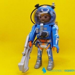 Playmobil Mujer astronauta con traje azul