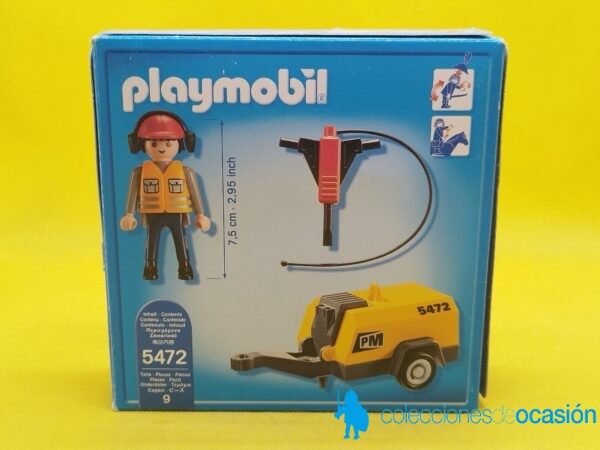 Playmobil Operario con compresor REF 5472 - Imagen 2