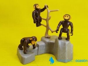 Playmobil Tres monos con roca