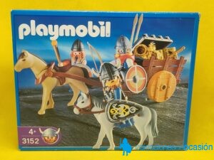 Playmobil Vikingos con carro con tesoro REF 3152