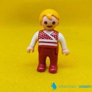 Playmobil Bebé rubio con body rojo