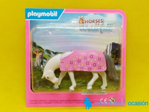 Playmobil Caballo con manta rosa en blister