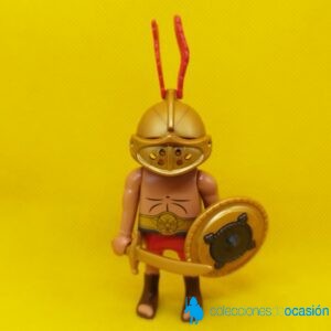 Playmobil Gladiador con casco y escudo dorados