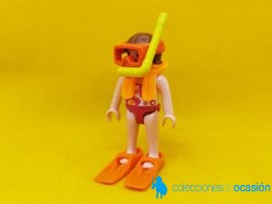 Playmobil Niña con gafas de buceo y aletas