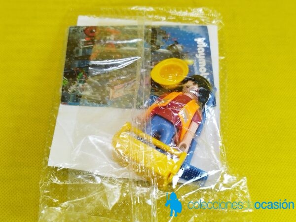 Playmobil Operario con caja de herramientas y cepillo en sobre promocional