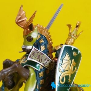 Papo Caballero con Dragón en el escudo de armas
