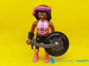 Playmobil Gladiadora de la antigua Roma, luchadora del Coliseo