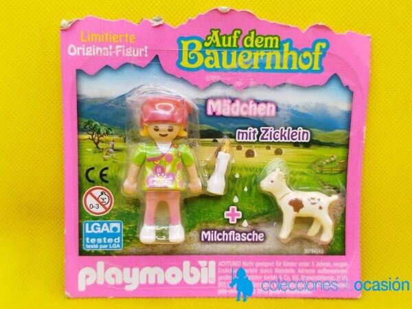 Playmobil Niña granjera con cordero