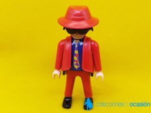 Playmobil Gánster con traje rojo, ladrón, hombre city