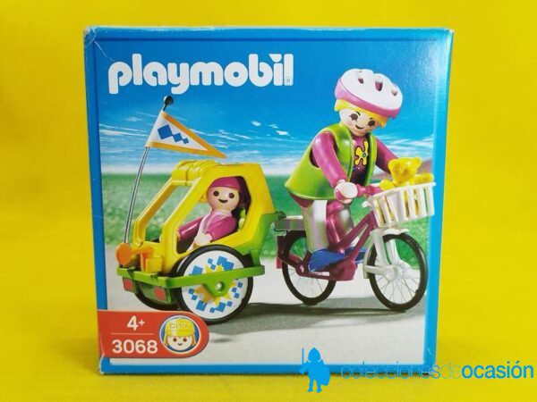 Playmobil Bicicleta con remolque REF 3068