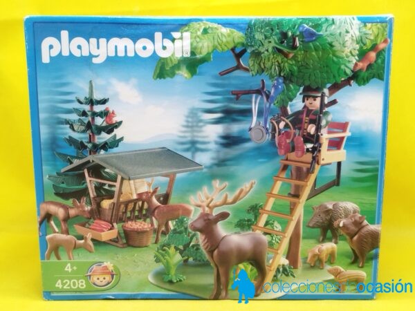 Playmobil Cazador con puesto de caza y cebadero REF 4208