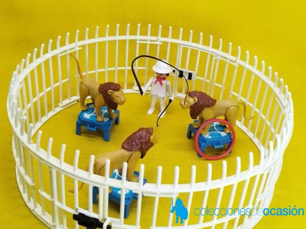 Playmobil Domador de leones con jaula REF 3517, circo - Imagen 3