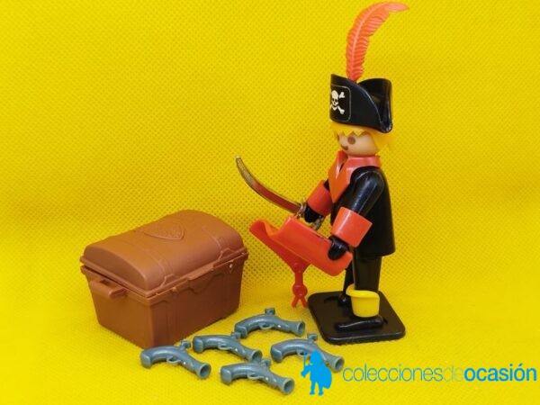 Playmobil Famobil Capitán pirata con cofre del tesoro REF 3385 - Imagen 3