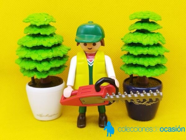 Playmobil Jardinero con cortasetos y maceteros REF 4485