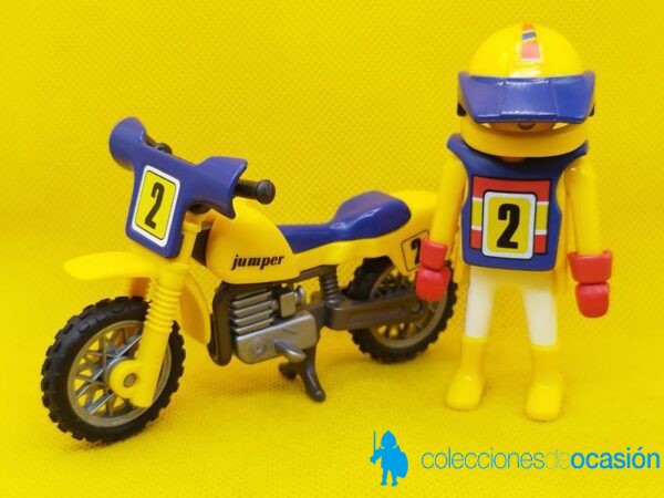 Playmobil Motorista de motocross jumper Nº 2 - Imagen 4