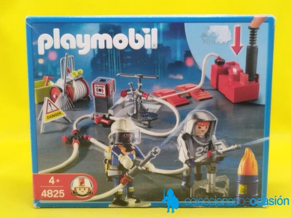 Playmobil Bomberos con bomba de agua REF 4825