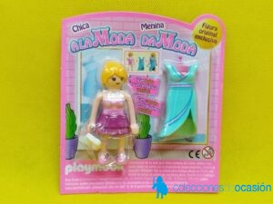 Playmobil Mujer city, chica de centro comercial con vestido