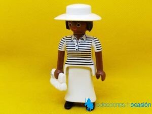 Playmobil Mujer vintage, señora de época con falda blanca