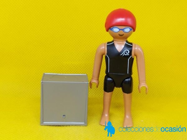 Playmobil Nadador de competición con gorro rojo - Imagen 2