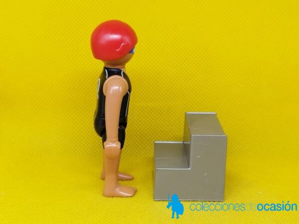 Playmobil Nadador de competición con gorro rojo - Imagen 4