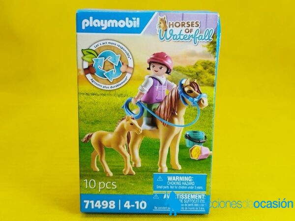 Playmobil Niña con poni y potro REF 71498