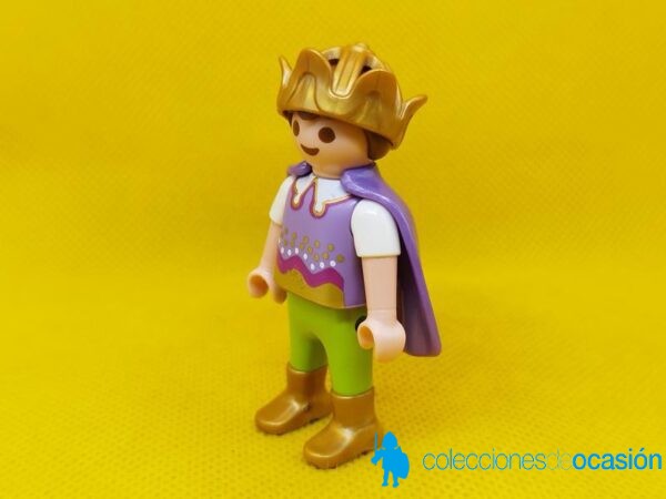 Playmobil Niño medieval, príncipe con capa y corona - Imagen 2