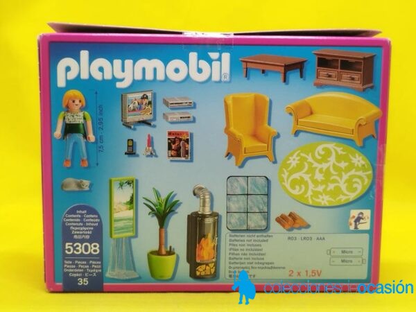 Playmobil Salón con chimenea REF 5308 - Imagen 5