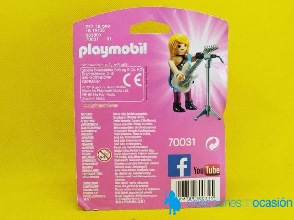 Playmobil Rockera con micrófono, cantante - Imagen 2