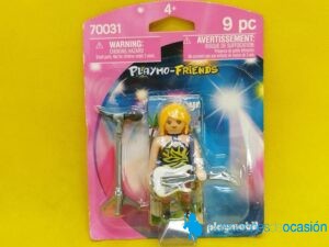Playmobil Rockera con micrófono, cantante