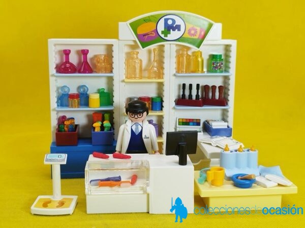 Playmobil Farmacéutico con mobiliario y accesorios, farmacia
