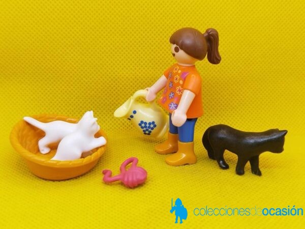 Playmobil Niña con gatos, niña city - Imagen 2