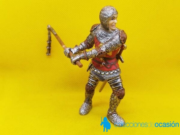 Schleich Soldado medieval con porra tridente REF 70022